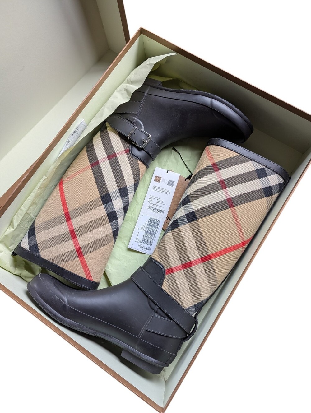 Authentic Burberry Boots Nova Check Size 39 Or 8